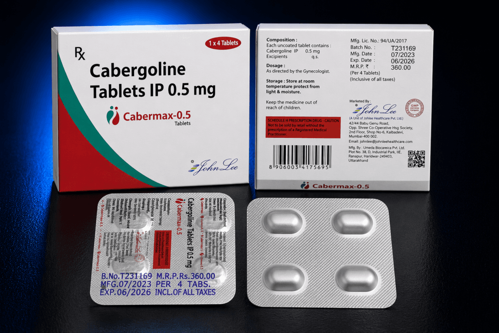 Cabergolina efect asupra prolactinei și funcționării sistemului endocrin