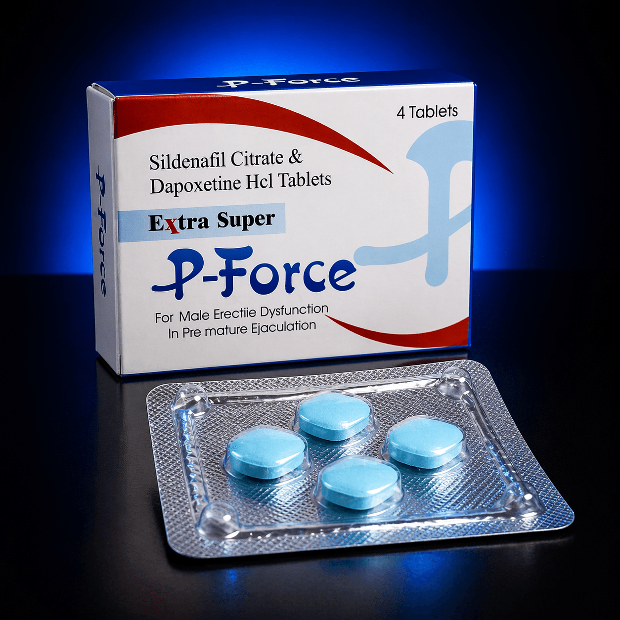 Extra Super P-Force extra super p-force sildenafil dapoxetina comprimate pentru erectie si control ejaculare