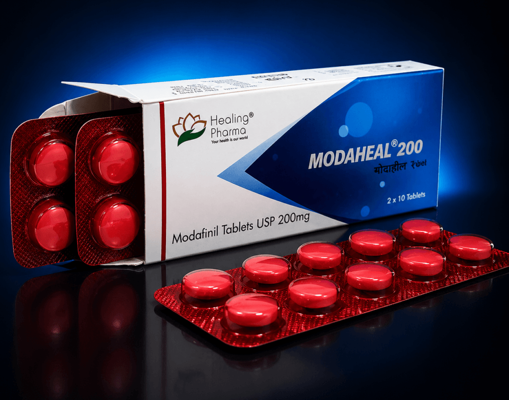 Modafinil Modaheal 200 mg 1 Modafinil Modaheal 200 mg – susținerea performanței mentale și a concentrării