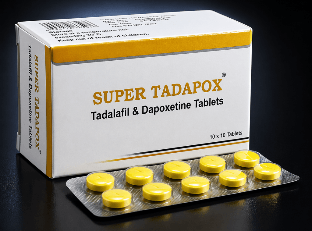 Super Tadapox 1 Super Tadapox efect combinat pentru erecție și controlul ejaculării