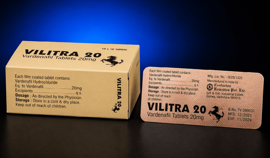 Vilitra 20 mg efect 4-6 ore echilibru intre rapiditate si durata