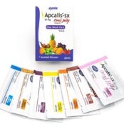 Apcalis Oral Jelly - tadalafil 20 mg , cutie cu 7 pliculete aromate