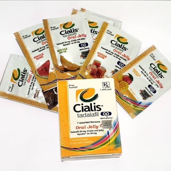Cialis Oral Jelly - cutie 7 pliculete cu tadalafil 20 mg