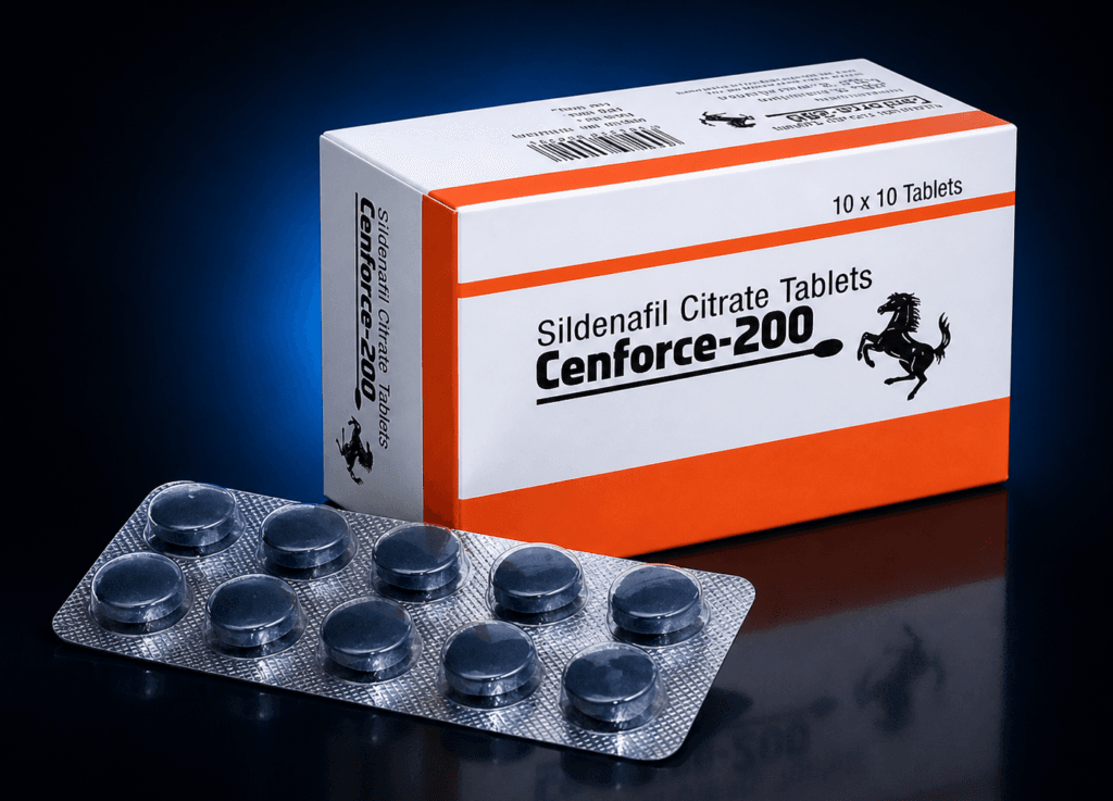 Cenforce 200 mg 1 Cenforce 200 mg sildenafil – comprimate pentru susținerea performanței masculine