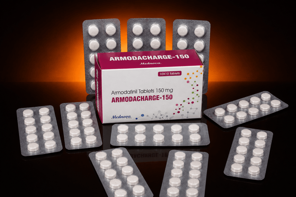 Armodafinil Armodacharge 150 mg – susținerea performanței mentale și a concentrării pe termen lung
