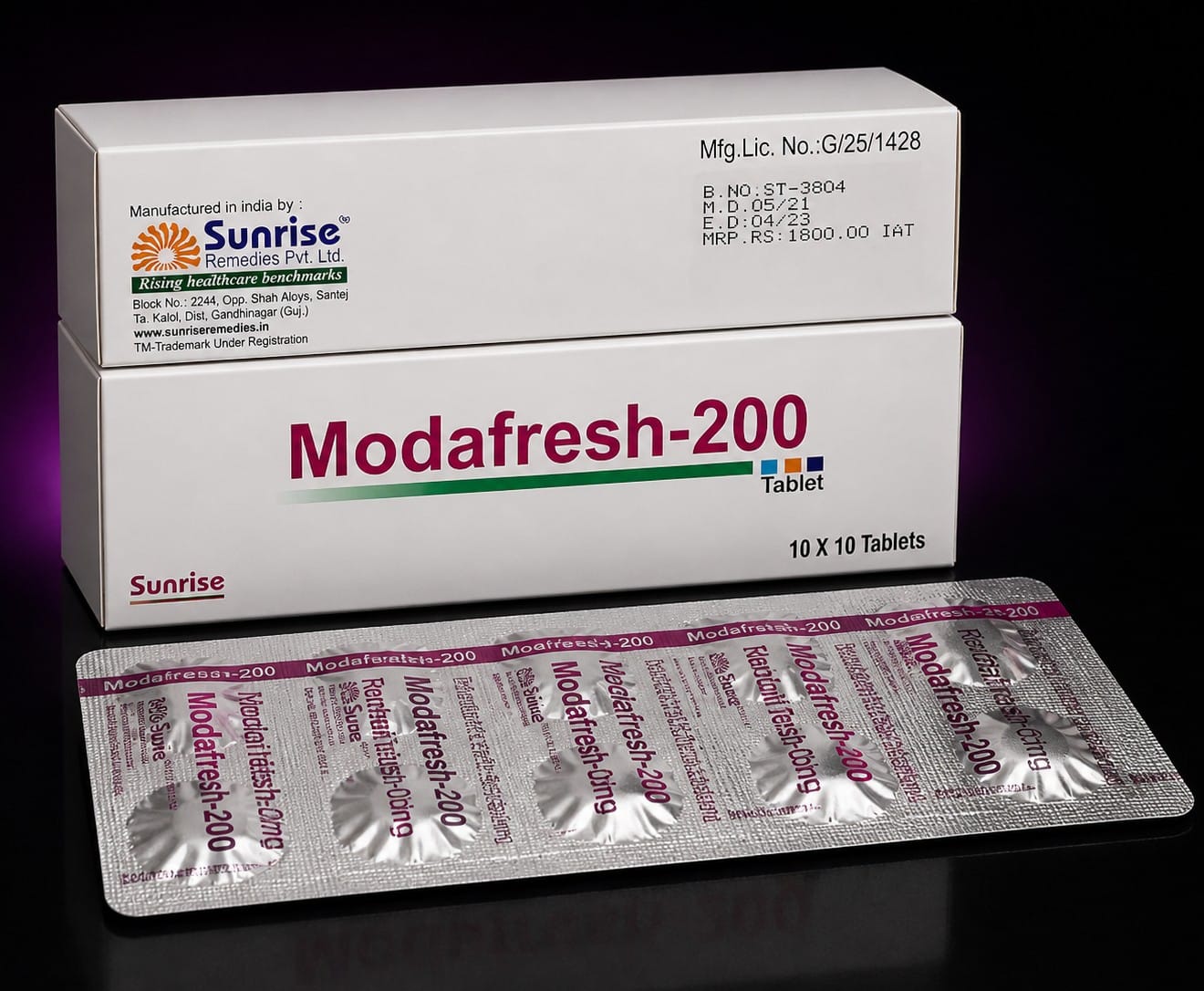 Modafinil Modafresh 200 mg Modafinil Modafresh 200 mg – comprimate pentru concentrare și energie mentală