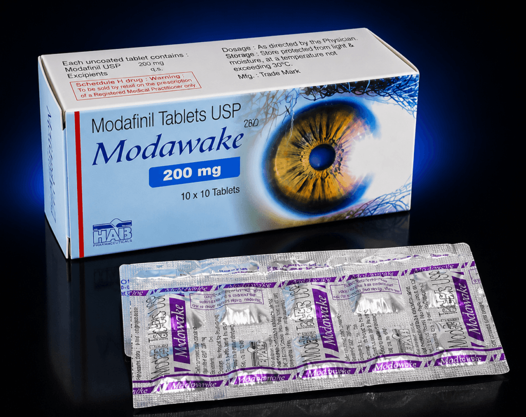 Modafinil Modawake 200 mg 1 Modafinil Modawake 200 mg – susținerea performanței mentale și a concentrării